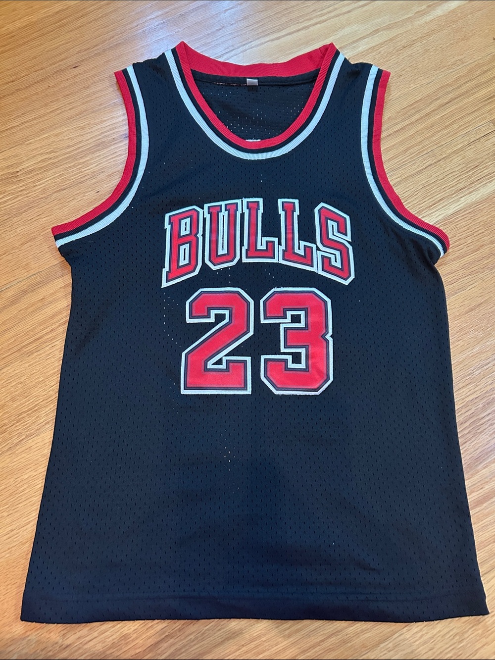 Michael Jordan Chicago Bulls 23 Black Kids Basketball Jersey Top